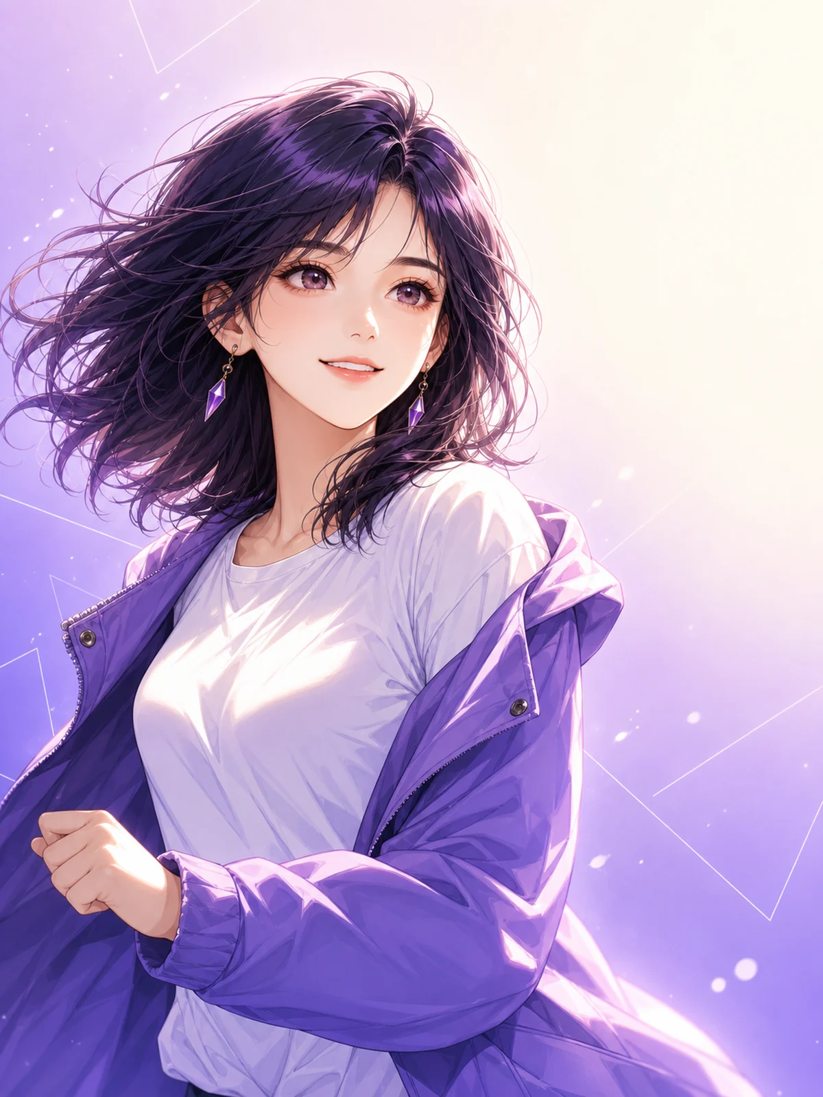 表紙と同じ主役が前を向く躍動感ある締めのイラスト